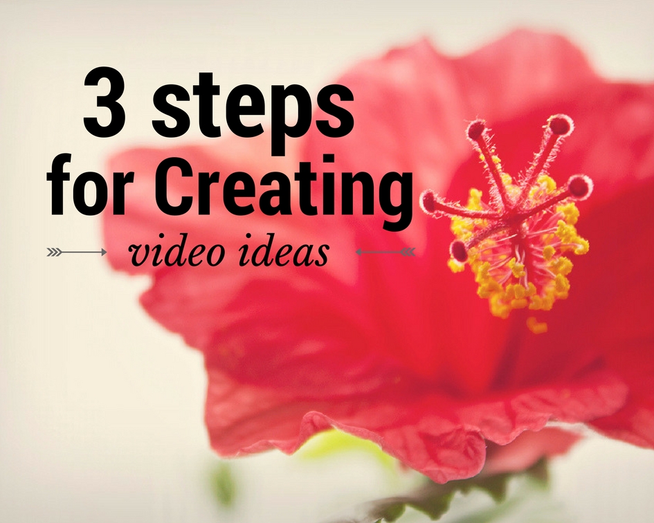how to come up with ideas for videos, content ideas,
